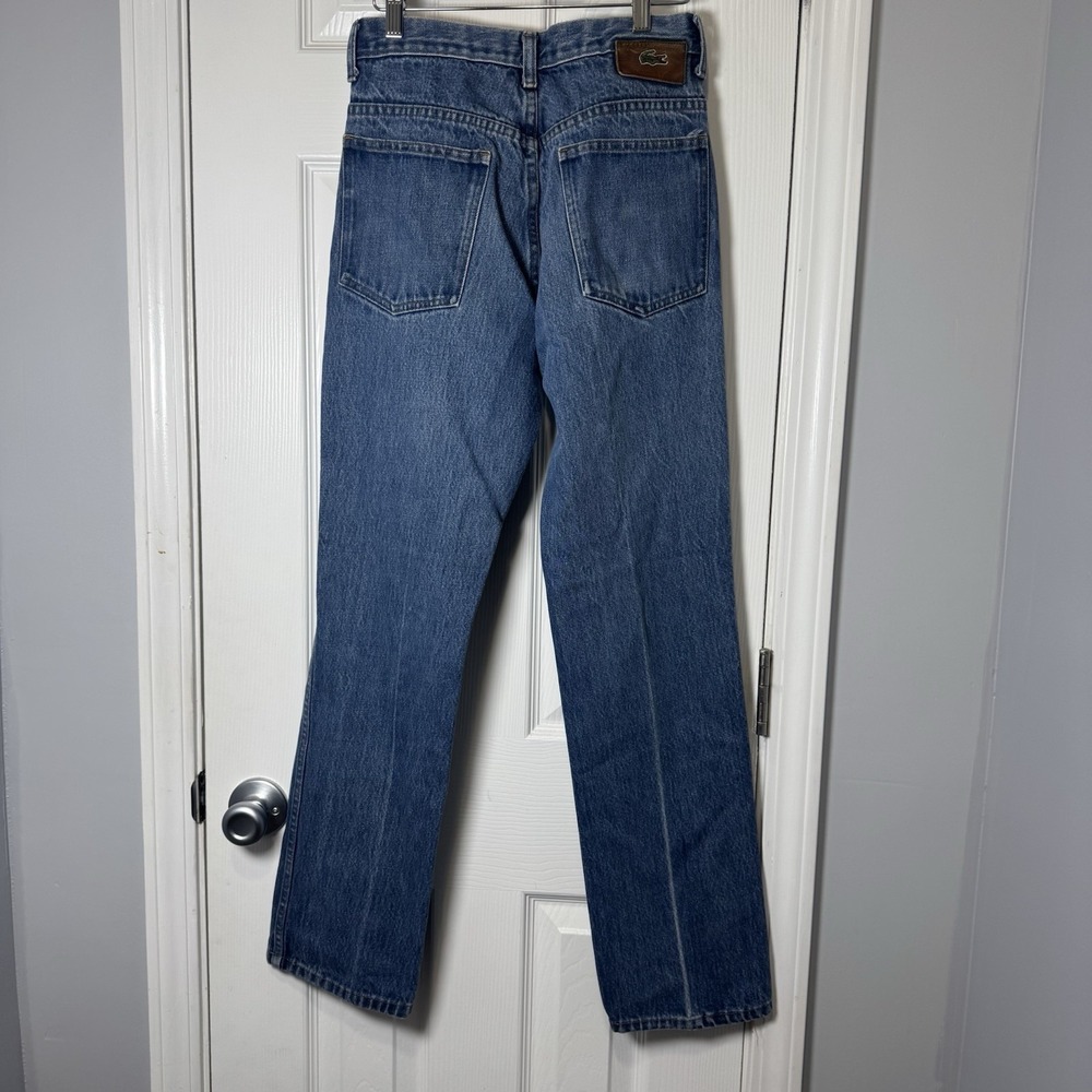 Lacoste Mens Vintage Straight Leg Jeans 30x34 Blue Y2K Denim